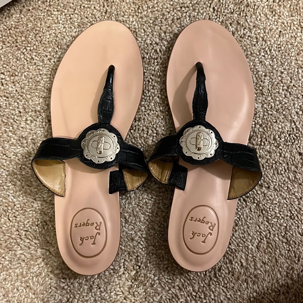 NEW size 8.5 Jack Rodgers. Black with emblem in center.